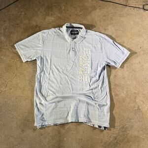 Y2K Skater Super Baggy Oversized Ecko Unltd Embroidered Polo Shirt